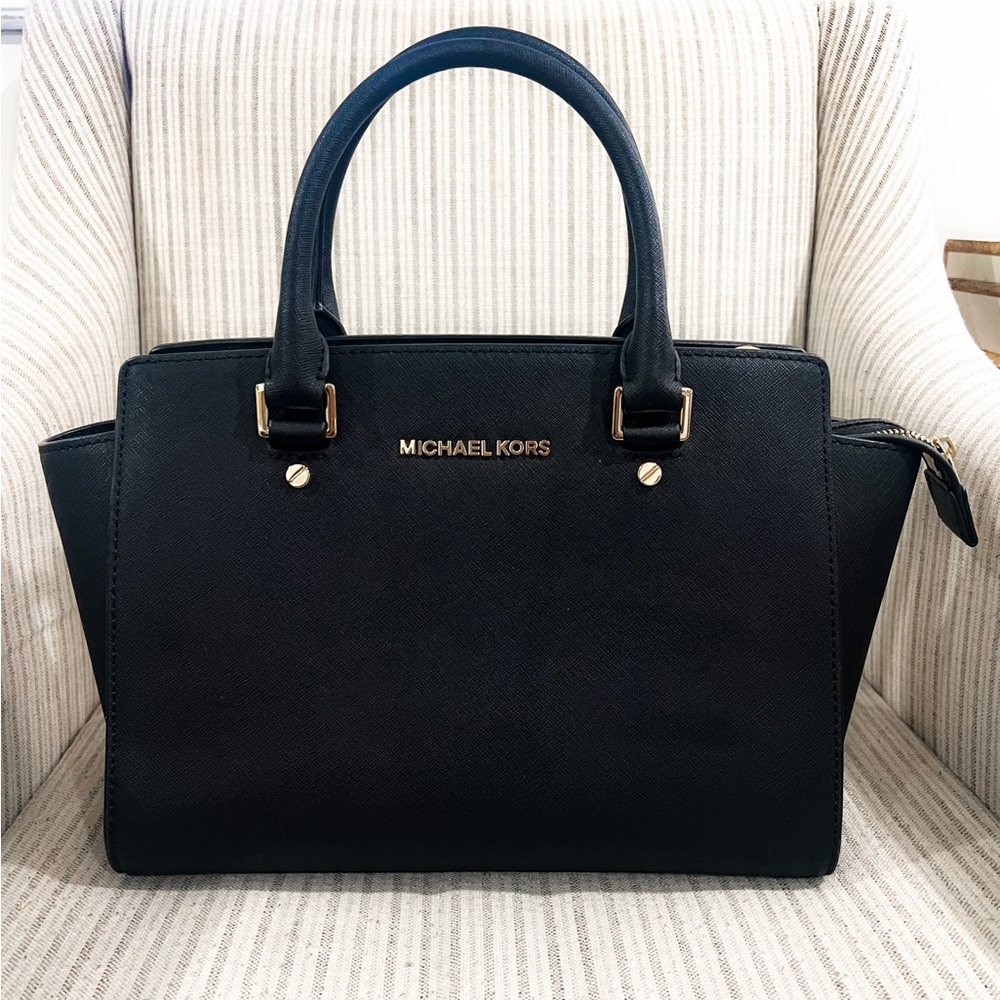 Michael Kors Black Satchel Bag